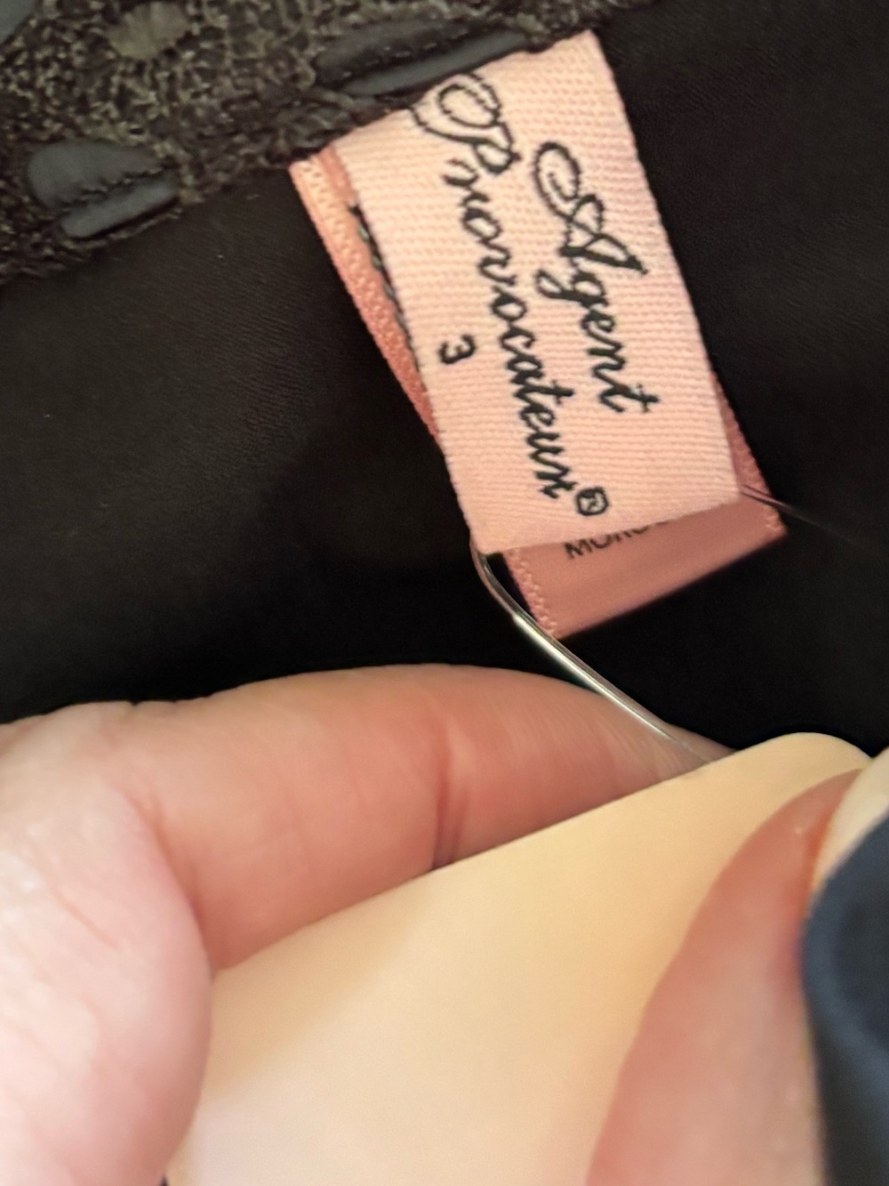 NWT Agent Provocateur Deborah Black eyelet lace Skirt size AP3 - Picture 12 of 14